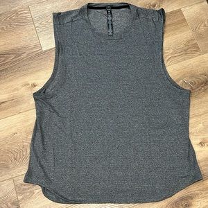 Lululemon Athletica Black Tag Mens XXL Drysense Sleeveless Muscle Tee Grey